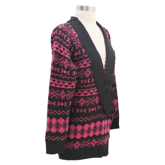 Aztec Print Long Cardigan Sweater - Picture 8 of 8